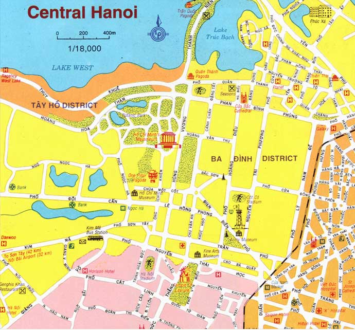 city center map of hanoi